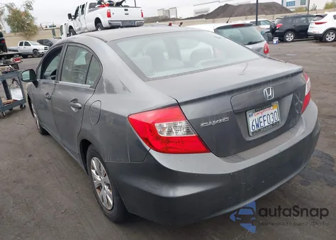 2012 Honda Civic Lx из США, поврежденный, VIN 19XFB2F51CE352504